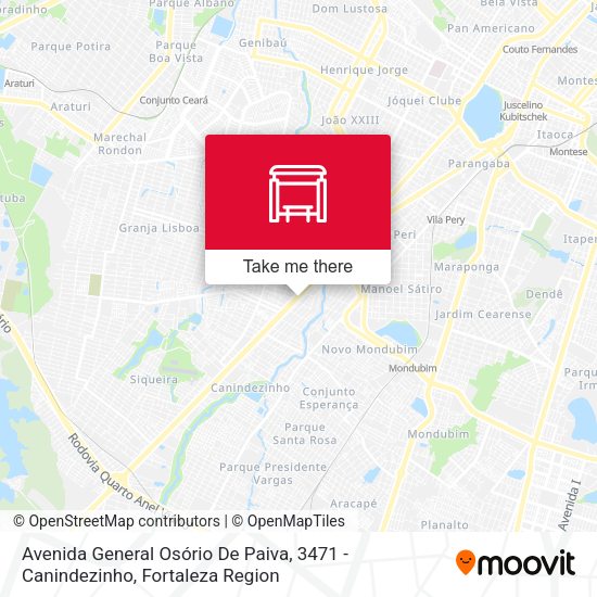 Avenida General Osório De Paiva, 3471 - Canindezinho map