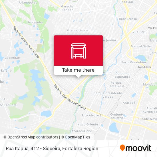 Rua Itapuã, 412 - Siqueira map