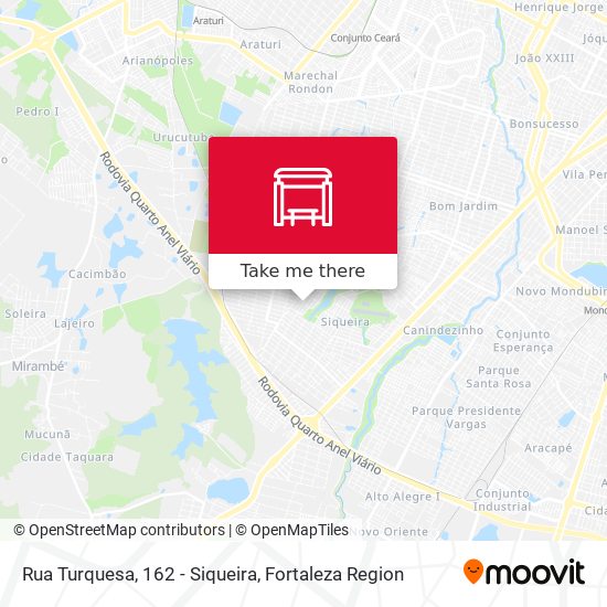 Rua Turquesa, 162 - Siqueira map