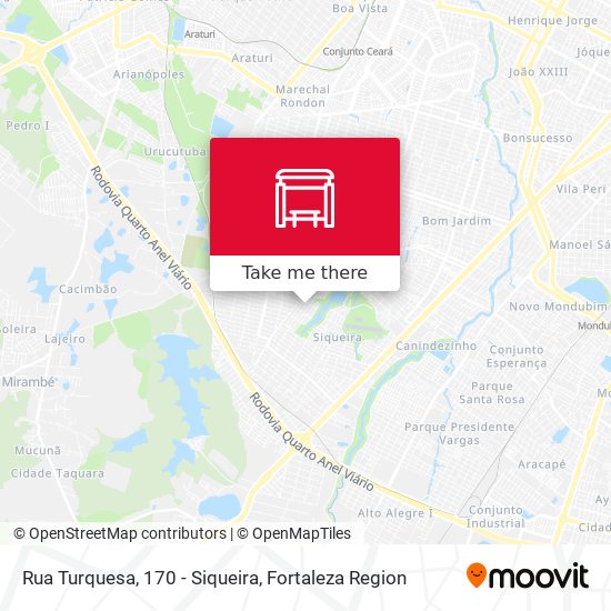 Rua Turquesa, 170 - Siqueira map