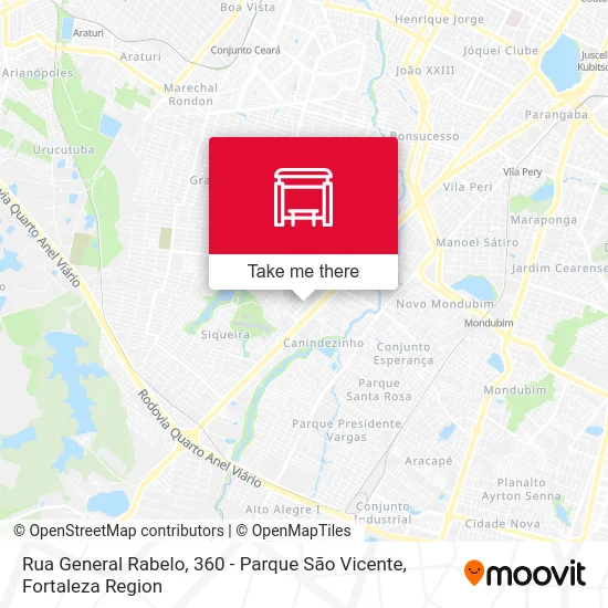 Rua General Rabelo, 360 - Parque São Vicente map