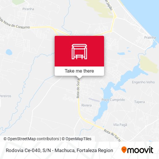 Rodovia Ce-040, S/N - Machuca map