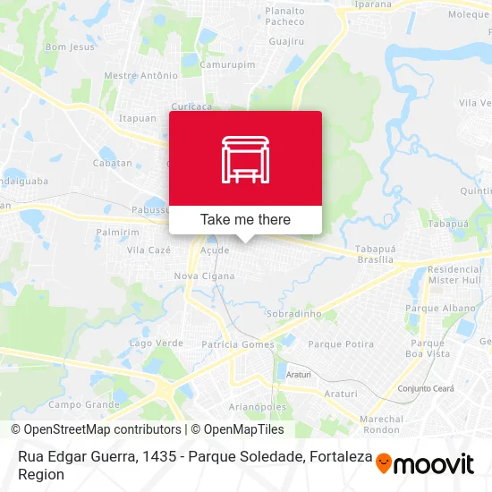 Rua Edgar Guerra, 1435 - Parque Soledade map