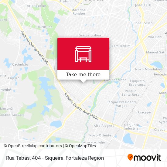 Rua Tebas, 404 - Siqueira map