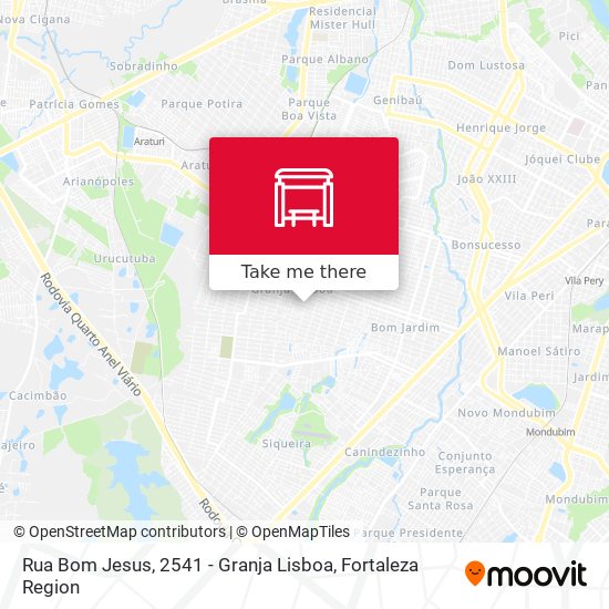 Rua Bom Jesus, 2541 - Granja Lisboa map