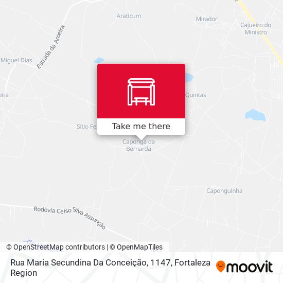 Rua Maria Secundina Da Conceição, 1147 map