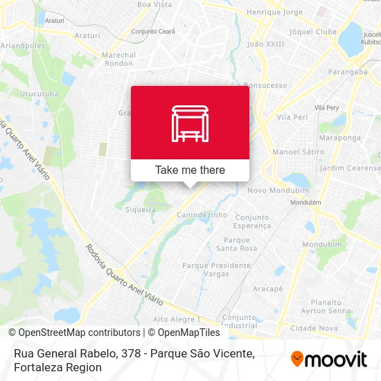 Rua General Rabelo, 378 - Parque São Vicente map
