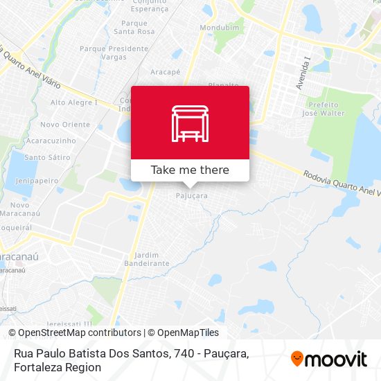 Rua Paulo Batista Dos Santos, 740 - Pauçara map