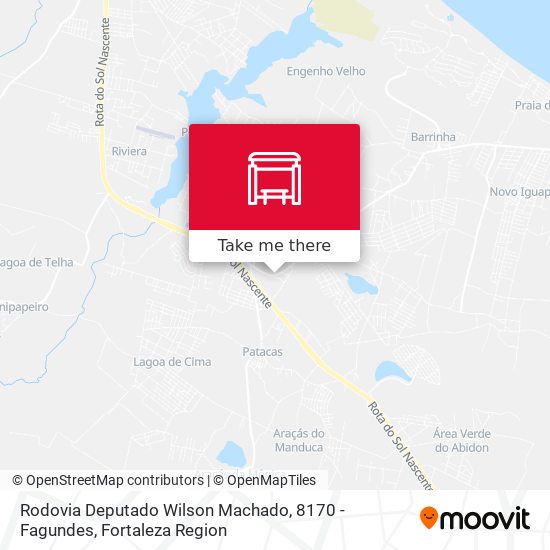 Rodovia Deputado Wilson Machado, 8170 - Fagundes map