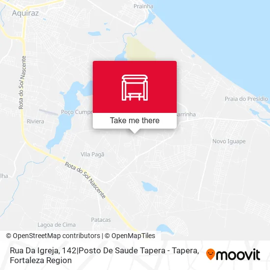 Rua Da Igreja, 142|Posto De Saude Tapera - Tapera map