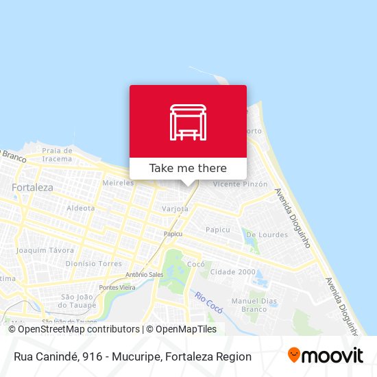 Rua Canindé, 916 - Mucuripe map
