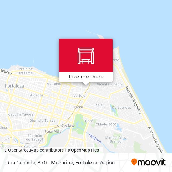 Rua Canindé, 870 - Mucuripe map