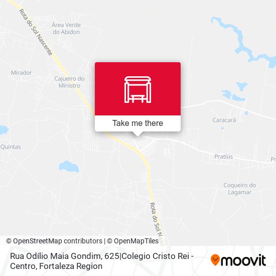 Rua Odílio Maia Gondim, 625|Colegio Cristo Rei - Centro map
