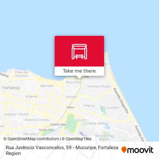 Mapa Rua Juvêncio Vasconcelos, 59 - Mucuripe