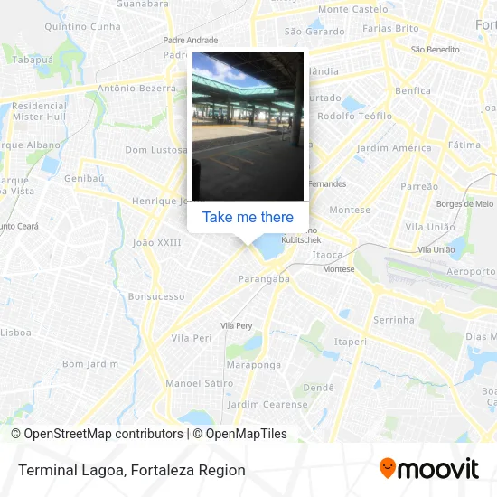 Terminal Lagoa map