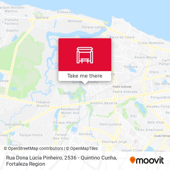 Rua Dona Lúcia Pinheiro, 2536 - Quintino Cunha map