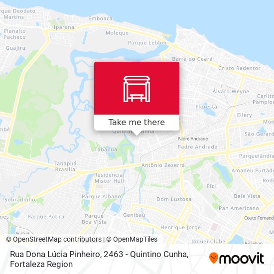 Rua Dona Lúcia Pinheiro, 2463 - Quintino Cunha map