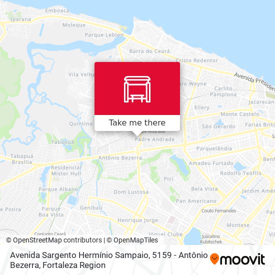 Avenida Sargento Hermínio Sampaio, 5159 - Antônio Bezerra map