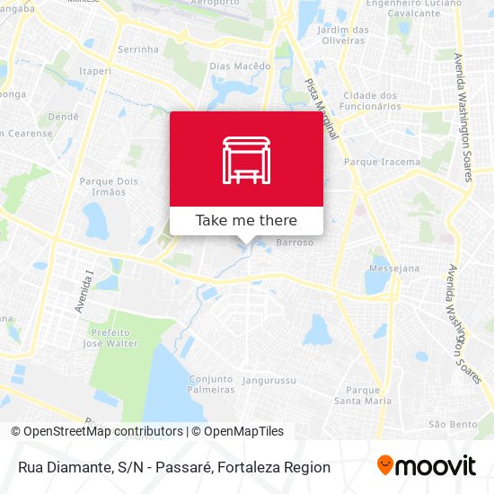 Rua Diamante, S/N - Passaré map