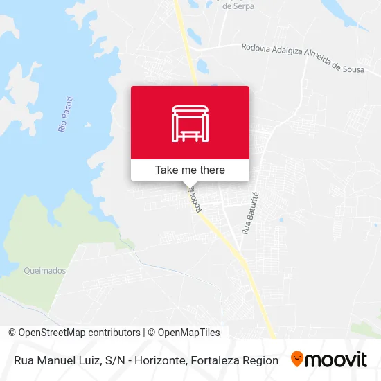 Rua Manuel Luiz, S / N - Horizonte map
