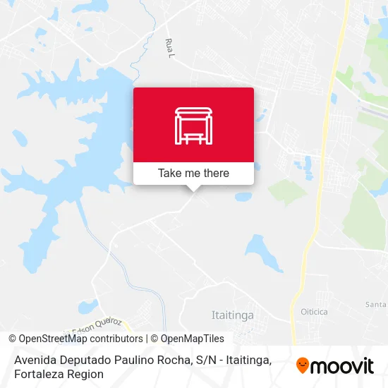 Avenida Deputado Paulino Rocha, S / N - Itaitinga map