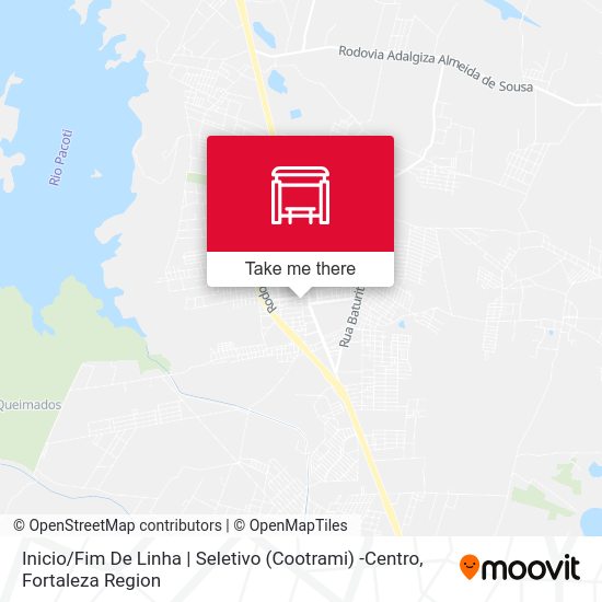 Inicio / Fim De Linha | Seletivo (Cootrami) -Centro map