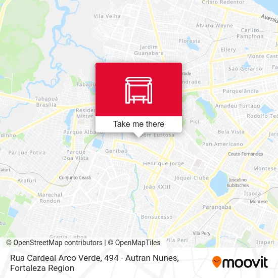 Rua Cardeal Arco Verde, 494 - Autran Nunes map