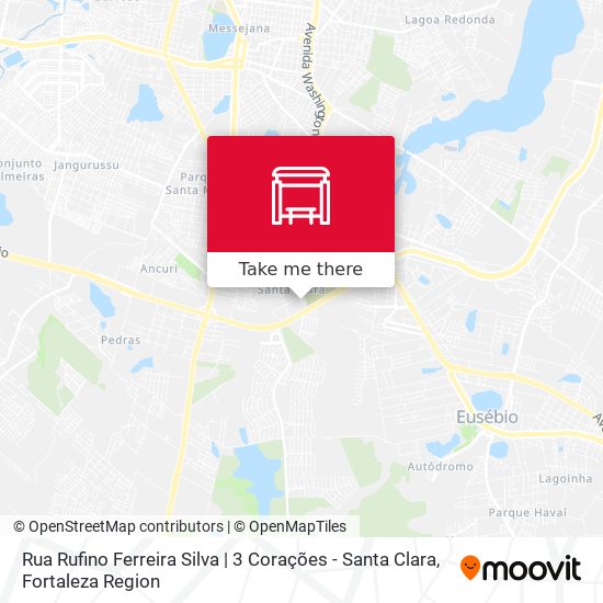 Rua Rufino Ferreira Silva | 3 Corações - Santa Clara map