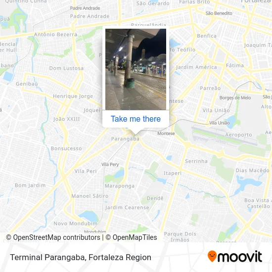 Terminal Parangaba map