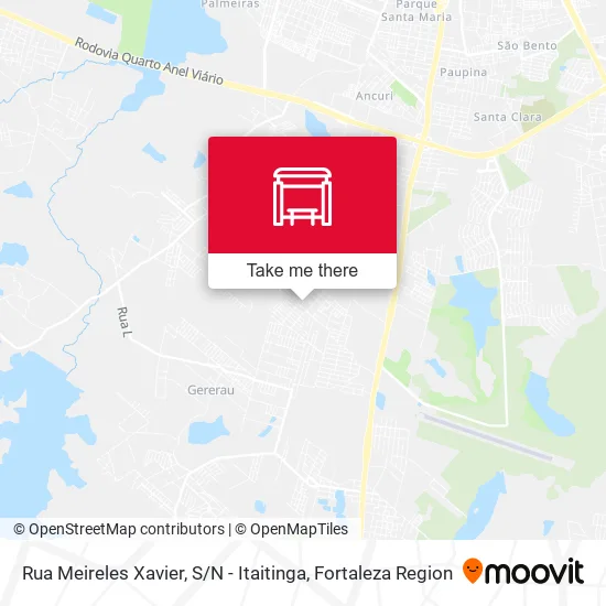Rua Meireles Xavier, S / N - Itaitinga map
