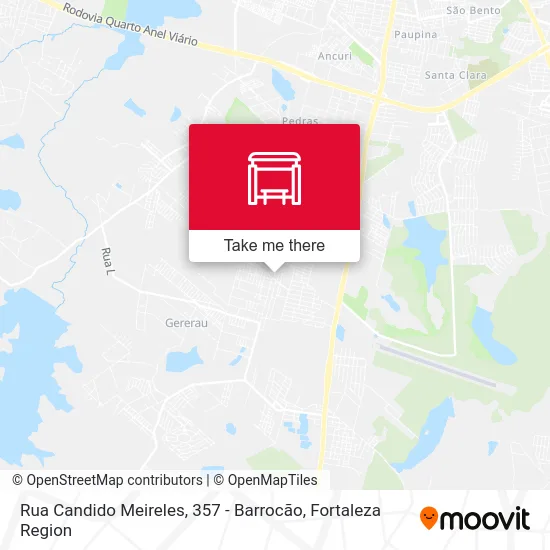 Rua Candido Meireles, 357 - Barrocão map