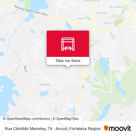 Rua Cândido Meireles, 74 - Ancuri map