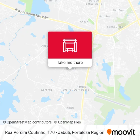Rua Pereira Coutinho, 170 - Jabuti map