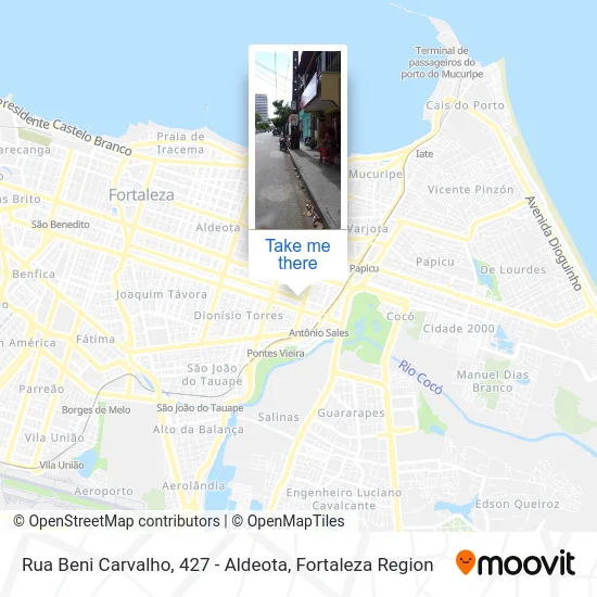 Rua Beni Carvalho, 427 - Aldeota map