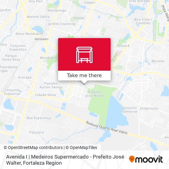 Avenida I | Medeiros Supermercado - Prefeito José Walter map