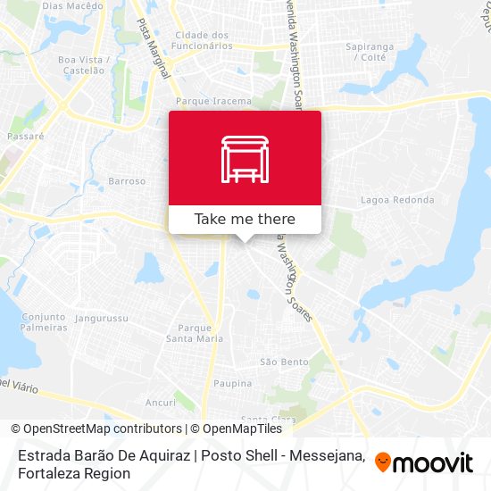Mapa Estrada Barão De Aquiraz | Posto Shell - Messejana