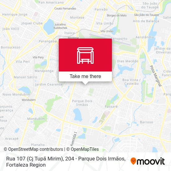 Rua 107 (Cj Tupã Mirim), 204 - Parque Dois Irmãos map