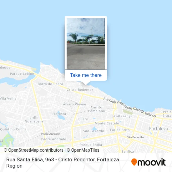 Rua Santa Elisa, 963 - Cristo Redentor map