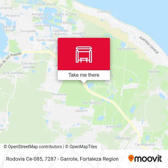 Rodovia Ce-085, 7287 - Garrote map