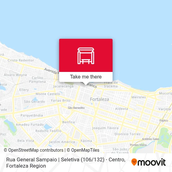 Rua General Sampaio | Seletiva (106 / 132) - Centro map