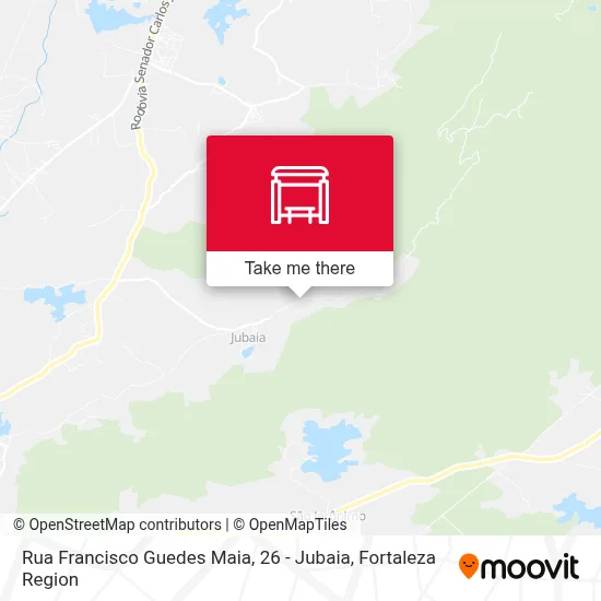 Rua Francisco Guedes Maia, 26 - Jubaia map