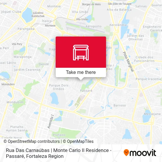 Rua Das Carnaúbas | Monte Carlo II Residence - Passaré map
