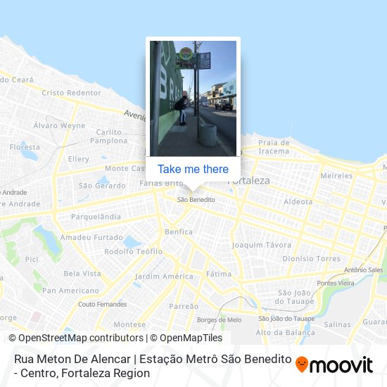Mapa Rua Meton De Alencar | Estação Metrô São Benedito - Centro