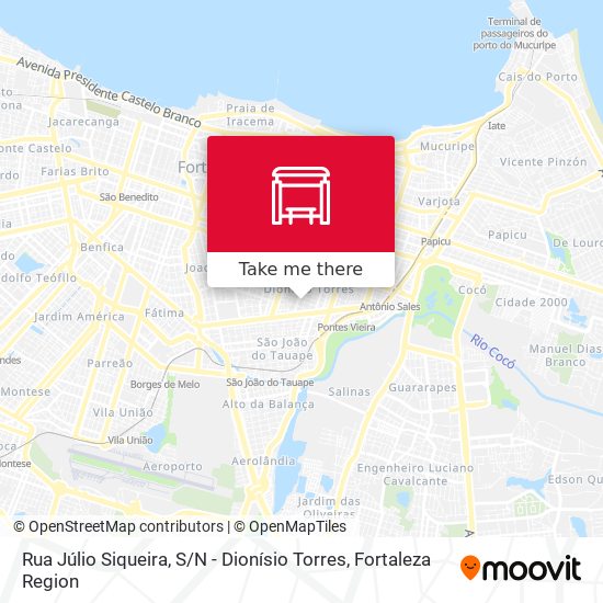 Mapa Rua Júlio Siqueira, S / N - Dionísio Torres