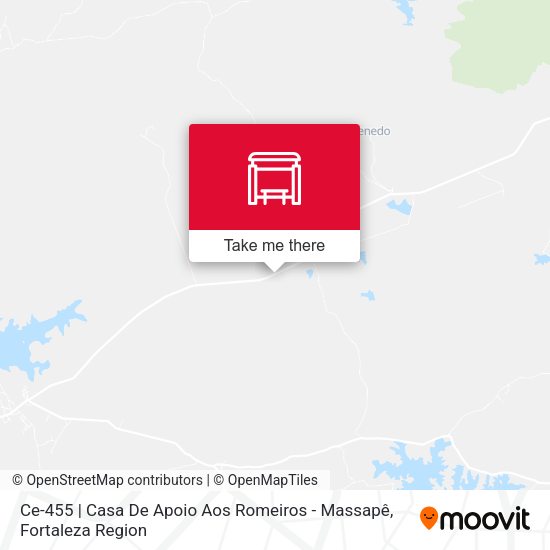 Ce-455 | Casa De Apoio Aos Romeiros - Massapê map