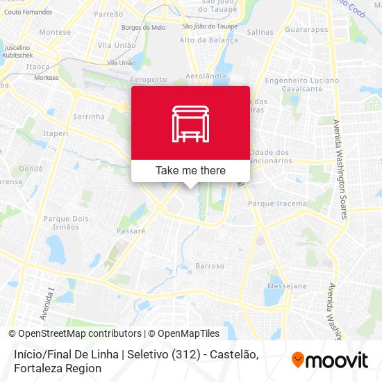 Início / Final De Linha | Seletivo (312) - Castelão map
