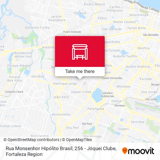 Rua Monsenhor Hipólito Brasil, 256 - Jóquei Clube map
