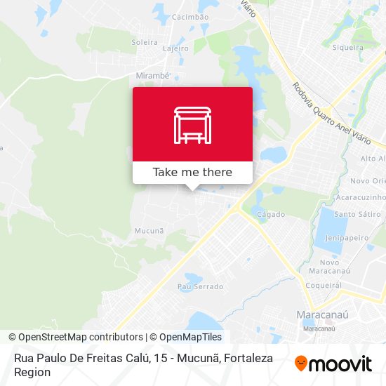 Rua Paulo De Freitas Calú, 15 - Mucunã map
