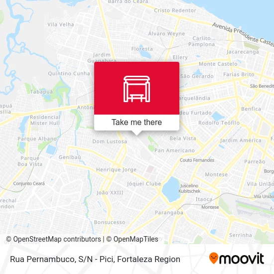 Rua Pernambuco, S/N - Pici map
