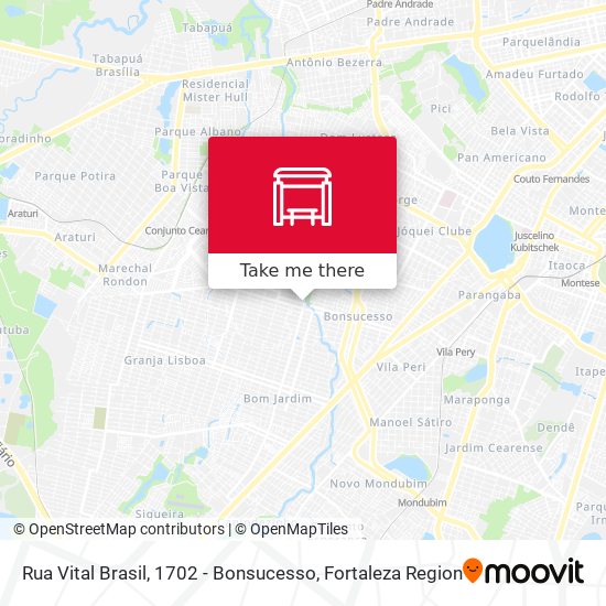 Rua Vital Brasil, 1702 - Bonsucesso map